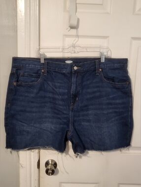 Old Navy Blue Denim Frayed Hem Shorts